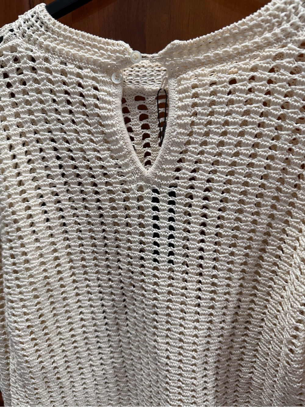 Frame Women’s Cream Crochet Top New